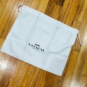 New Coach White Storage/Duster Bag